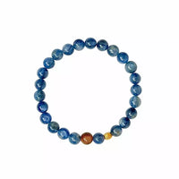 Kyanite & Tiger Eye Beaded Bracelet