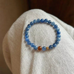 Kyanite & Tiger Eye Beaded Bracelet