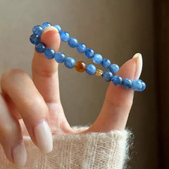 Kyanite & Tiger Eye Beaded Bracelet