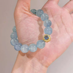 Aquamarine Crystal Bracelet – Elegant Good Luck Jewelry for Women