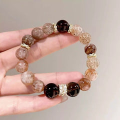 Black Golden Super Seven & Smoky Quartz Bracelet