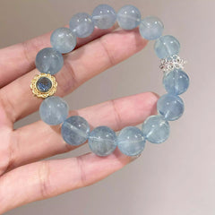 Aquamarine Crystal Bracelet – Elegant Good Luck Jewelry for Women
