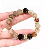 Black Golden Super Seven & Smoky Quartz Bracelet