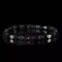 Hematite Beaded Bracelet – Matte Steel Style for Men (4mm)