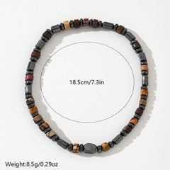 Picasso Jasper & Black Agate Beaded Bracelet – Artistic Stone Bracelet for Men (4mm)