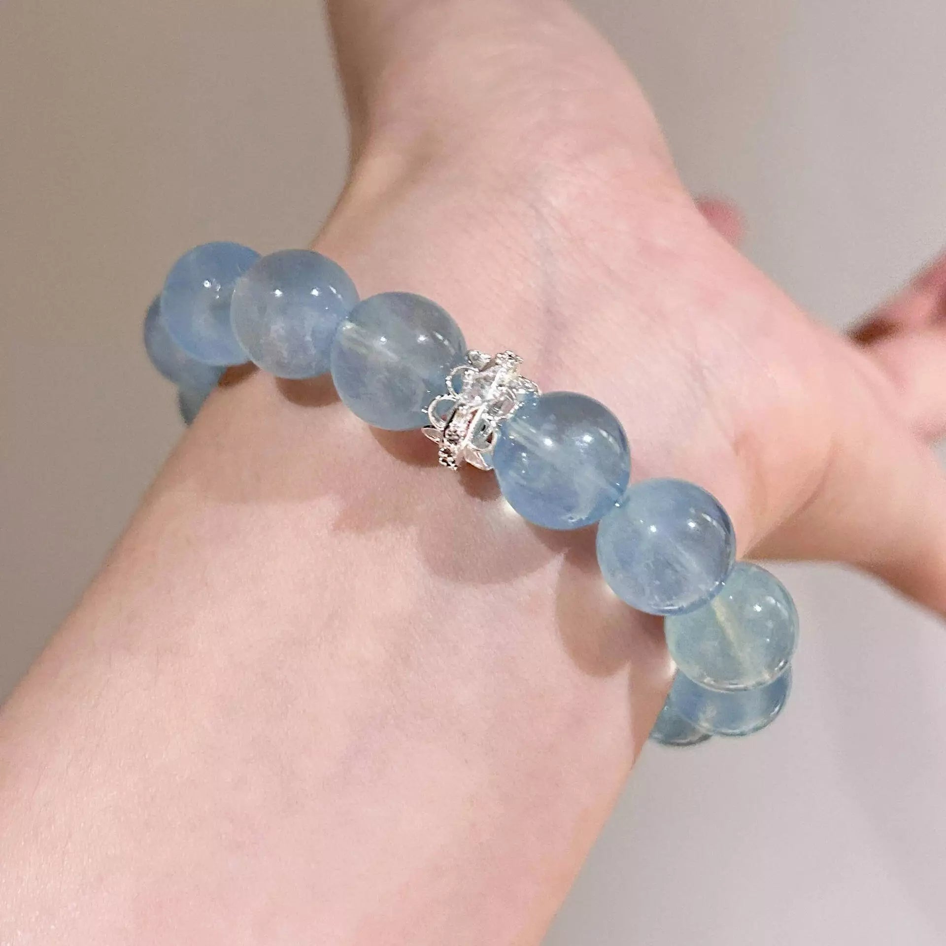 Aquamarine Crystal Bracelet – Elegant Good Luck Jewelry for Women