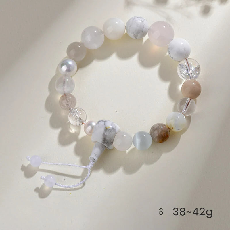 Multigem Crystal Bracelet – Five Elements Balance Energy for Unisex