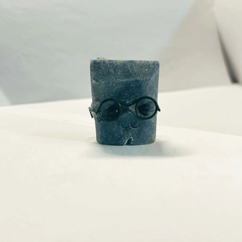 Whimsical Handcrafted Stone Decor with Glasses – Embrace Peace and Fun in Your Space