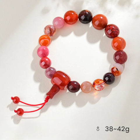 Multigem Crystal Bracelet – Five Elements Balance Energy for Unisex