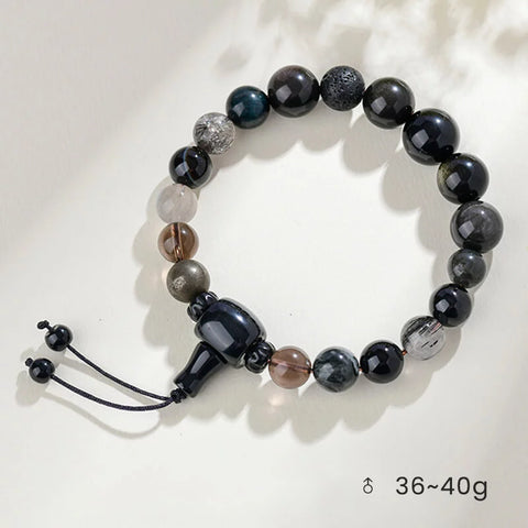 Multigem Crystal Bracelet – Five Elements Balance Energy for Unisex