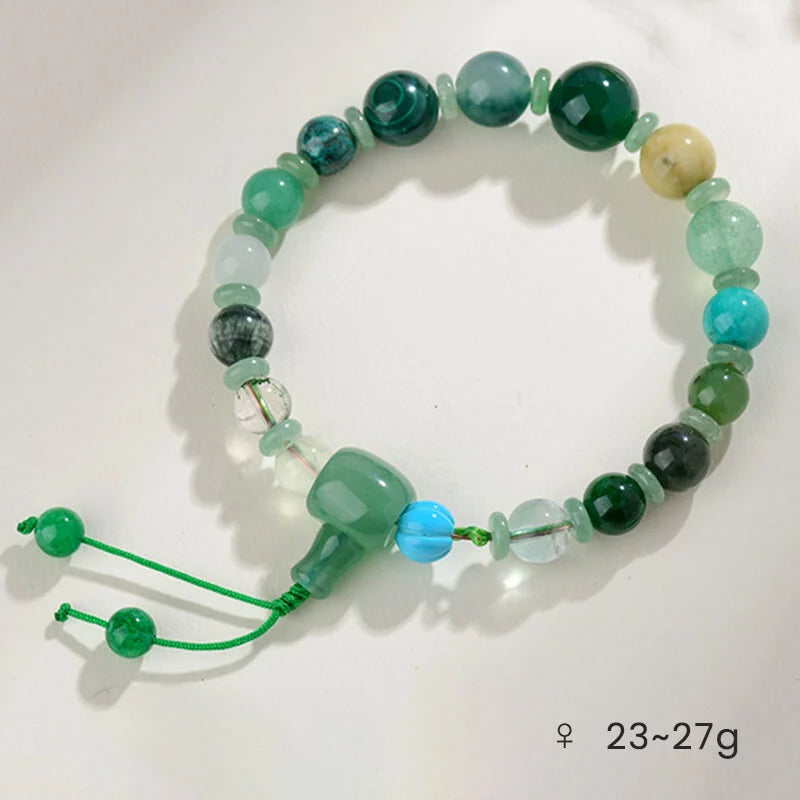 Multigem Crystal Bracelet – Five Elements Balance Energy for Unisex