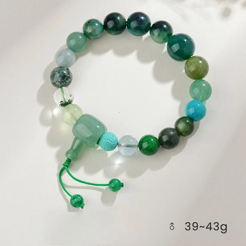 Multigem Crystal Bracelet – Five Elements Balance Energy for Unisex